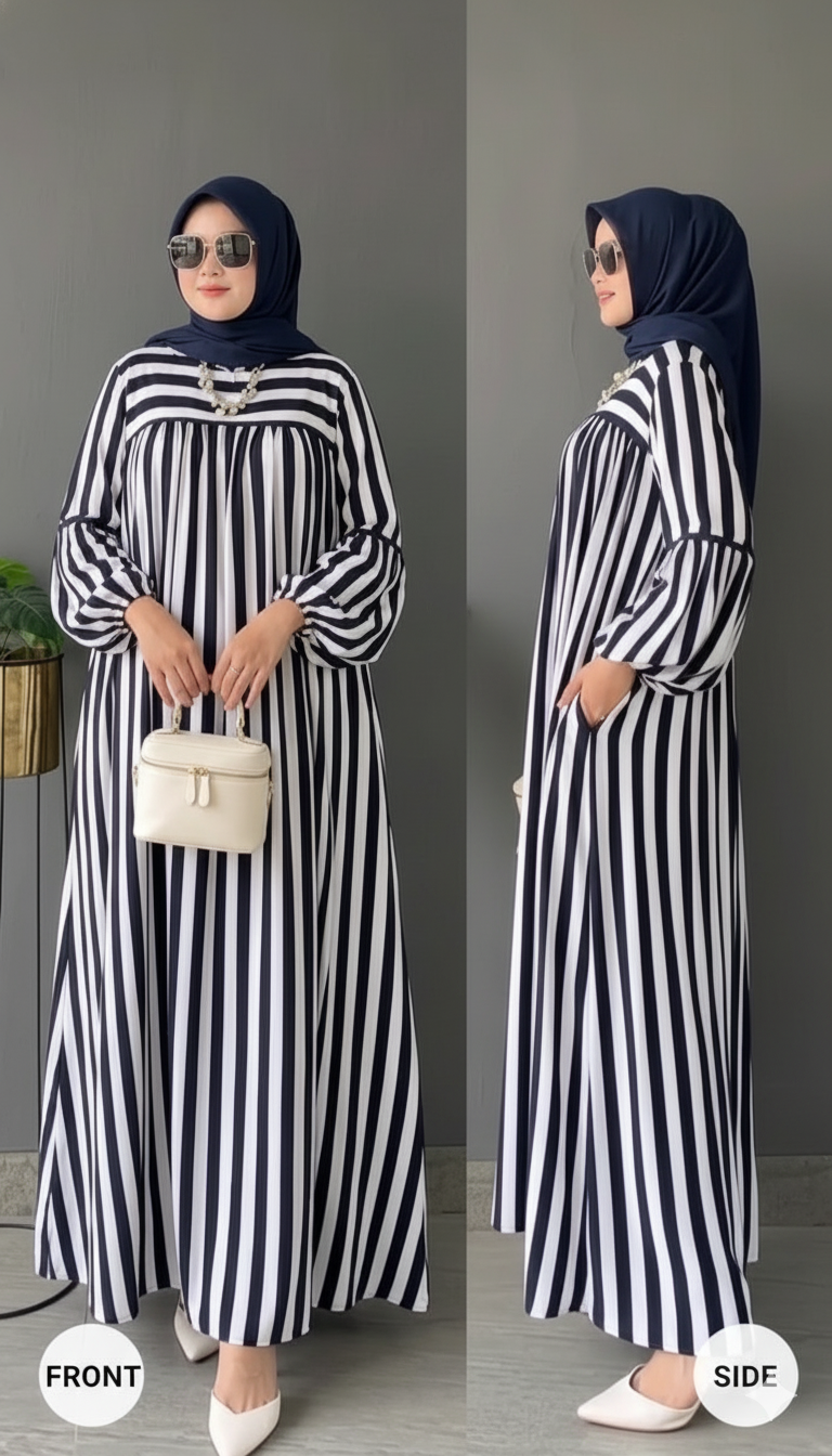 Robe Rayée Rouzza – Chic & Été