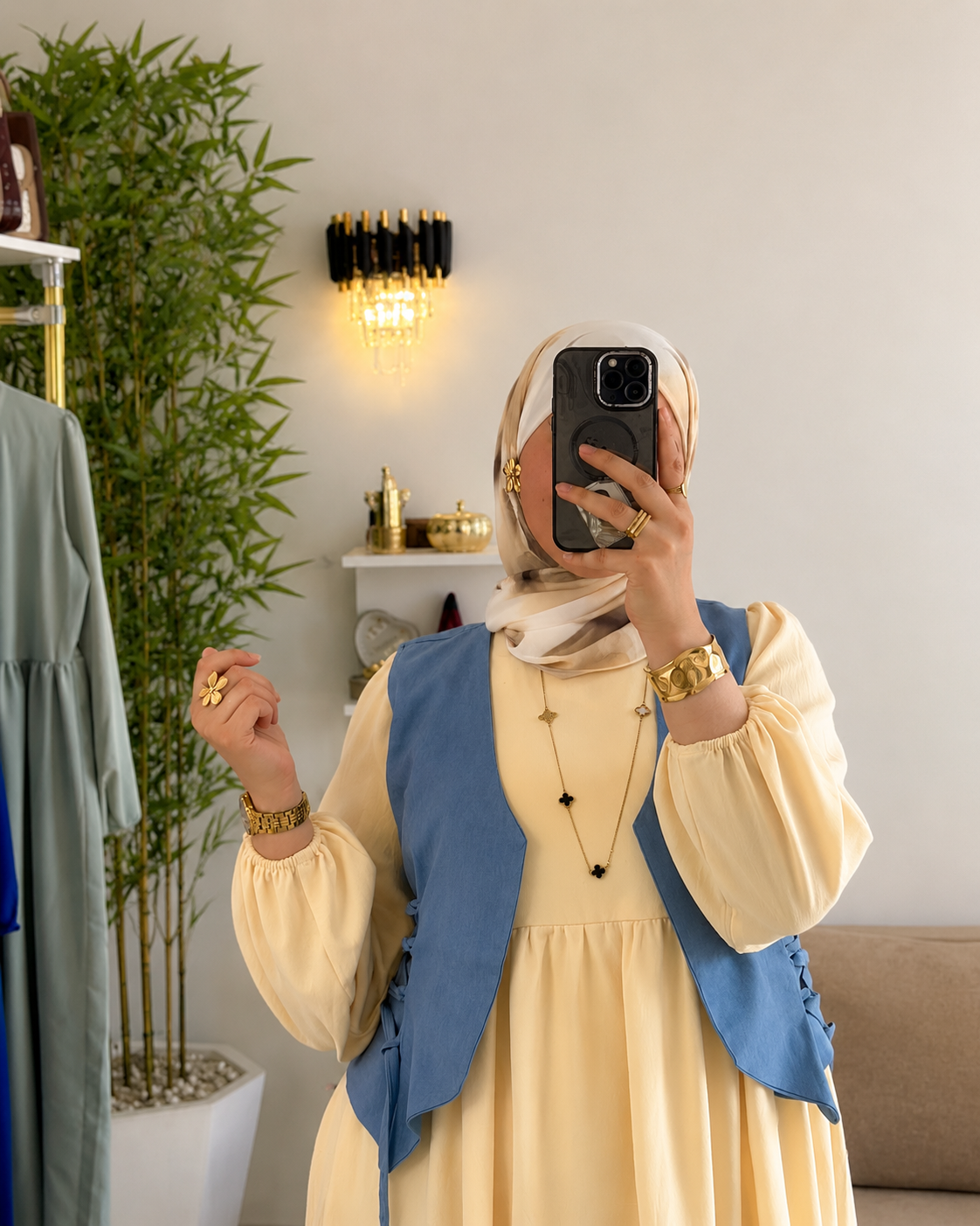 عباية أنيقة مع جيليت – راحة وأناقة فلوك واحد