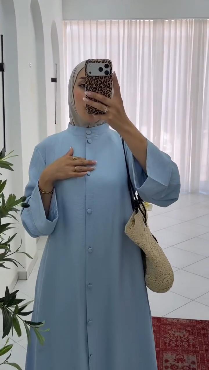 Robe chemise d'été pour voilées