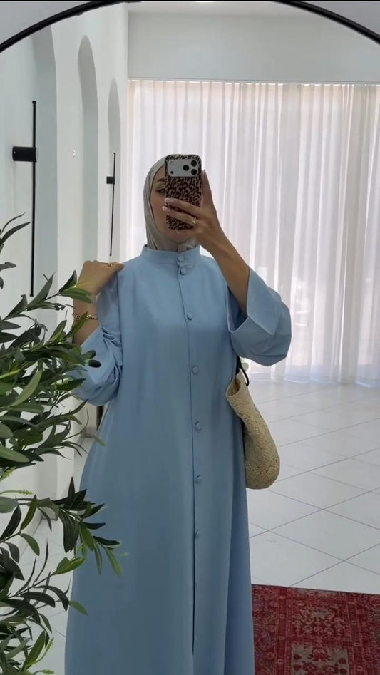 Robe chemise d'été pour voilées