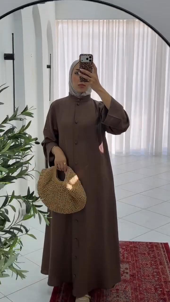 Robe chemise d'été pour voilées