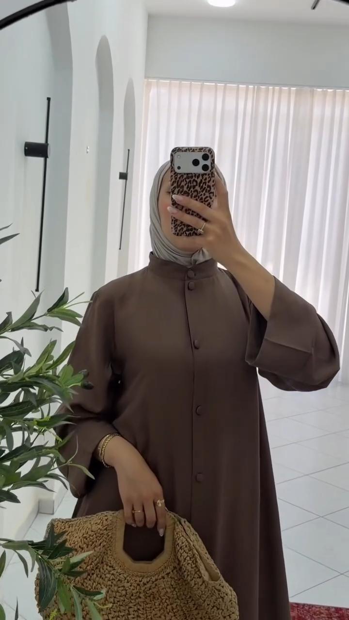 Robe chemise d'été pour voilées