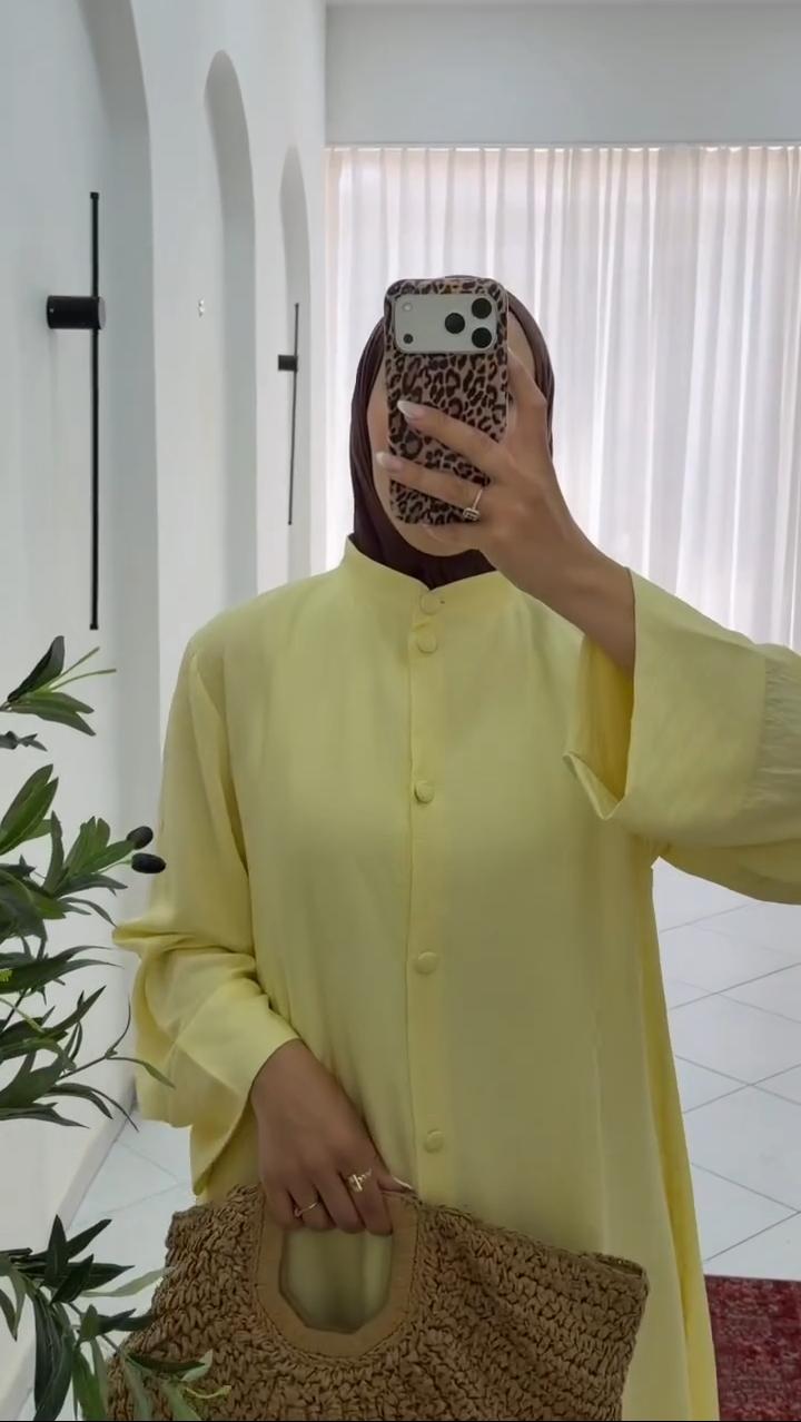 Robe chemise d'été pour voilées